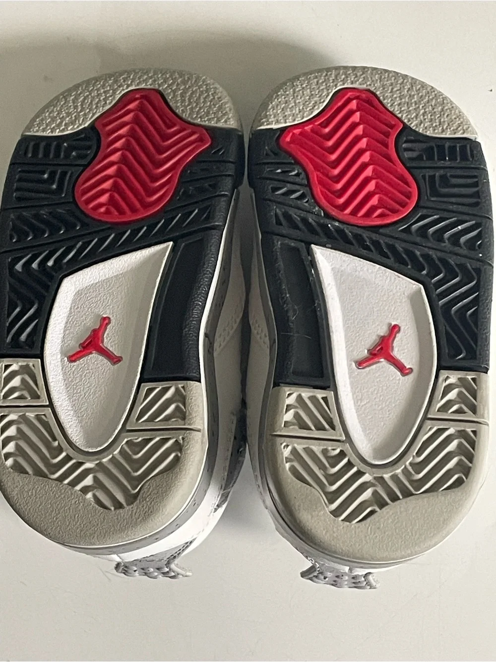 Nike Air Jordan 4 Retro Cement Grey White TD Toddler Sneakers 4C New